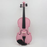 Maxbell 4/4 Full Size Violin Portable Starter Kits for Beginner Adults Kids Students pink