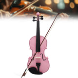 Maxbell 4/4 Full Size Violin Portable Starter Kits for Beginner Adults Kids Students pink