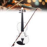 Maxbell 4/4 Full Size Violin Portable Starter Kits for Beginner Adults Kids Students white