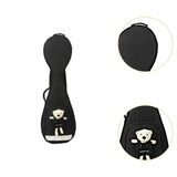 Maxbell Chinese Lute Case 41 inch Soft Paddd Storage Case Portable with Bear Gig Bag black