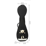 Maxbell Chinese Lute Case 41 inch Soft Paddd Storage Case Portable with Bear Gig Bag black