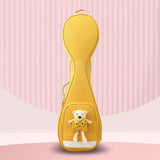 Maxbell Chinese Lute Case 41 inch Soft Paddd Storage Case Portable with Bear Gig Bag yellow