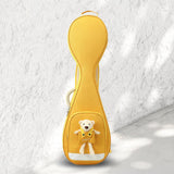 Maxbell Chinese Lute Case 41 inch Soft Paddd Storage Case Portable with Bear Gig Bag yellow