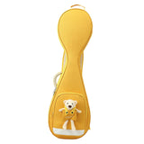 Maxbell Chinese Lute Case 41 inch Soft Paddd Storage Case Portable with Bear Gig Bag yellow