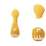 Maxbell Chinese Lute Case 41 inch Soft Paddd Storage Case Portable with Bear Gig Bag yellow