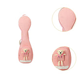 Maxbell Chinese Lute Case 41 inch Soft Paddd Storage Case Portable with Bear Gig Bag pink