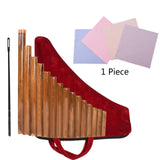 Maxbell Pan Pipe Instrument 15 Tube G Key for Musician Instrument Builder Beginners Left Hand