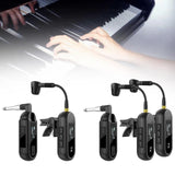 Maxbell Sax Microphone Professional Trumpet Plug and Play Horn Receiver Transmitters 1 Channel