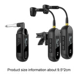 Maxbell Sax Microphone Professional Trumpet Plug and Play Horn Receiver Transmitters 2 Channel