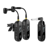 Maxbell Sax Microphone Professional Trumpet Plug and Play Horn Receiver Transmitters 2 Channel