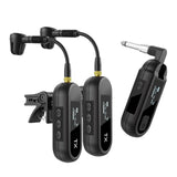 Maxbell Sax Microphone Professional Trumpet Plug and Play Horn Receiver Transmitters 2 Channel