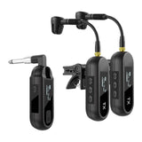 Maxbell Sax Microphone Professional Trumpet Plug and Play Horn Receiver Transmitters 2 Channel