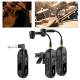 Maxbell Sax Microphone Professional Trumpet Plug and Play Horn Receiver Transmitters 2 Channel