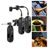 Maxbell Sax Microphone Professional Trumpet Plug and Play Horn Receiver Transmitters 2 Channel