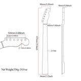 Maxbell 21 Frte Maple Guitar Neck Fretboard for Electric Guitar Instrument Accessory