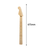 Maxbell Guitar Neck Easy to Install Replacement Part for ST Electric Guitar Amateurs Left Hand