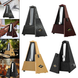 Maxbell Metronome Mechanical Professional Portable Pyramid for Violin Ukulele Guitar Argent