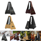 Maxbell Metronome Mechanical Professional Portable Pyramid for Violin Ukulele Guitar Argent