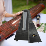 Maxbell Metronome Mechanical Professional Portable Pyramid for Violin Ukulele Guitar Argent