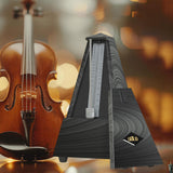 Maxbell Metronome Mechanical Professional Portable Pyramid for Violin Ukulele Guitar Argent