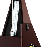 Maxbell Metronome Mechanical Professional Portable Pyramid for Violin Ukulele Guitar Dark Brown
