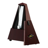 Maxbell Metronome Mechanical Professional Portable Pyramid for Violin Ukulele Guitar Dark Brown