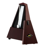 Maxbell Metronome Mechanical Professional Portable Pyramid for Violin Ukulele Guitar Dark Brown