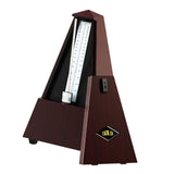 Maxbell Metronome Mechanical Professional Portable Pyramid for Violin Ukulele Guitar Dark Brown