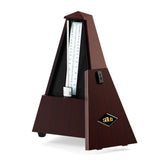 Maxbell Metronome Mechanical Professional Portable Pyramid for Violin Ukulele Guitar Dark Brown