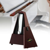Maxbell Metronome Mechanical Professional Portable Pyramid for Violin Ukulele Guitar Dark Brown
