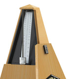 Maxbell Metronome Mechanical Professional Portable Pyramid for Violin Ukulele Guitar Wood Color