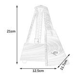Maxbell Metronome Mechanical Professional Portable Pyramid for Violin Ukulele Guitar Wood Color