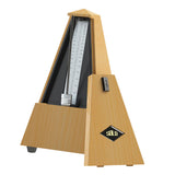 Maxbell Metronome Mechanical Professional Portable Pyramid for Violin Ukulele Guitar Wood Color