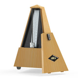 Maxbell Metronome Mechanical Professional Portable Pyramid for Violin Ukulele Guitar Wood Color