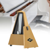 Maxbell Metronome Mechanical Professional Portable Pyramid for Violin Ukulele Guitar Wood Color