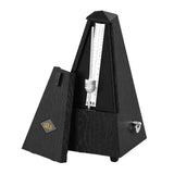 Maxbell Metronome Mechanical Professional Portable Pyramid for Violin Ukulele Guitar Black
