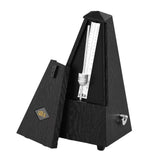Maxbell Metronome Mechanical Professional Portable Pyramid for Violin Ukulele Guitar Black
