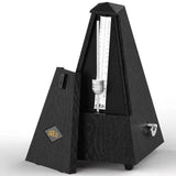 Maxbell Metronome Mechanical Professional Portable Pyramid for Violin Ukulele Guitar Black