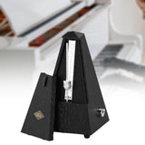 Maxbell Metronome Mechanical Professional Portable Pyramid for Violin Ukulele Guitar Black