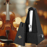 Maxbell Metronome Mechanical Professional Portable Pyramid for Violin Ukulele Guitar Black