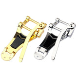 Maxbell 6 Strings Guitar Tailpiece Bridge for Jazz Acoustic Guitar Bass Parts Gold