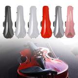 Maxbell 4/4 Violin Hard Case Sturdy Violin Storage for Beginner Violin Player Travel Black Stripe