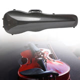 Maxbell 4/4 Violin Hard Case Sturdy Violin Storage for Beginner Violin Player Travel Black Stripe