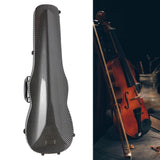 Maxbell 4/4 Violin Hard Case Sturdy Violin Storage for Beginner Violin Player Travel Black Stripe