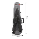 Maxbell 4/4 Violin Hard Case Sturdy Violin Storage for Beginner Violin Player Travel Black Stripe