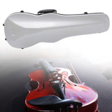 Maxbell 4/4 Violin Hard Case Sturdy Violin Storage for Beginner Violin Player Travel White Stripe