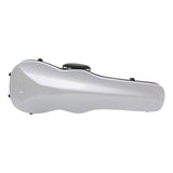 Maxbell 4/4 Violin Hard Case Sturdy Violin Storage for Beginner Violin Player Travel White Stripe