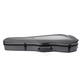 Maxbell 4/4 Violin Hard Case Sturdy Violin Storage for Beginner Violin Player Travel White Stripe