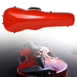 Maxbell 4/4 Violin Hard Case Sturdy Violin Storage for Beginner Violin Player Travel Red
