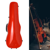 Maxbell 4/4 Violin Hard Case Sturdy Violin Storage for Beginner Violin Player Travel Red